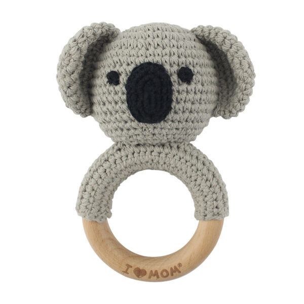 Baby Crochet Animal Rattle Knitted Cartoon Doll Baby Soothing Biteable Toy - Image 2