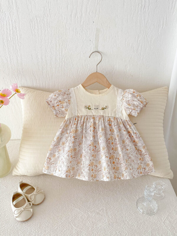 Girls' Summer Dress Cotton Lace - Image 3