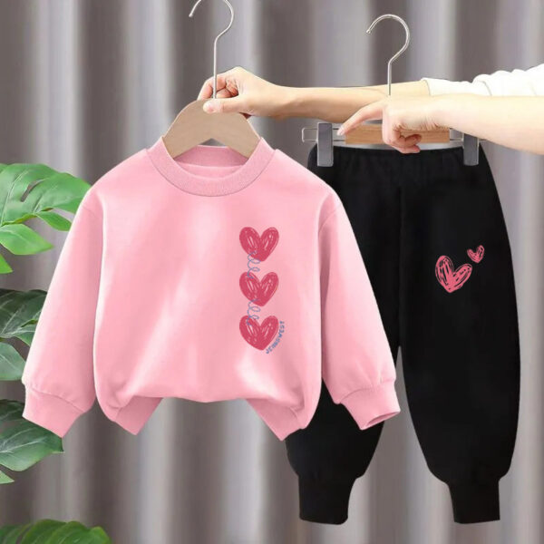 Children's Suit Girls' Sweater Two-piece Set - Image 4