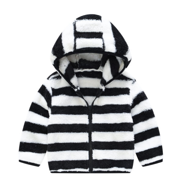 Infant Toddler Bear Ears Solid Color Hoodie Jacket - Image 10