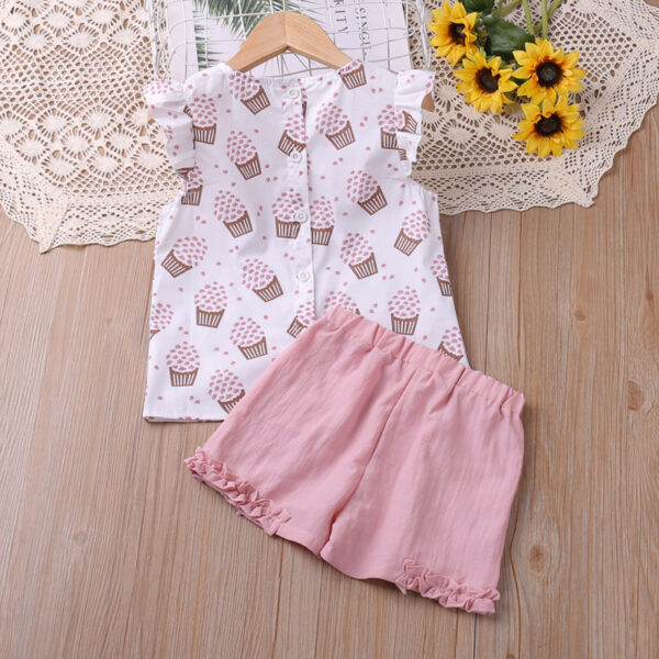 Fashion Children Short Sleeve Shorts Suit - Image 3