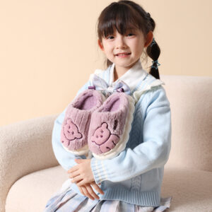 Winter Leisure Warm Home Children Cotton Slippers
