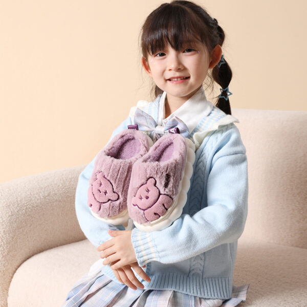 Winter Leisure Warm Home Children Cotton Slippers