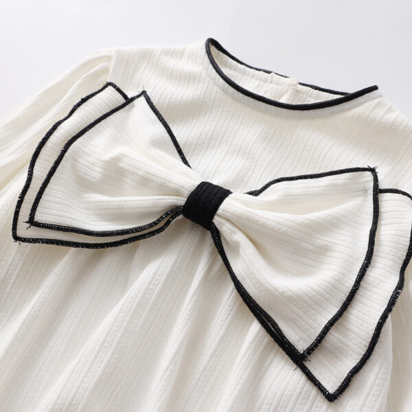 Ins Baby Bow Long Sleeve Princess Onesie - Image 5