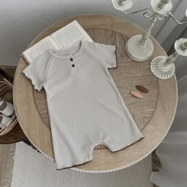 Short Sleeve One-piece Baby Rompers Casual Going Out Rompers - Image 7