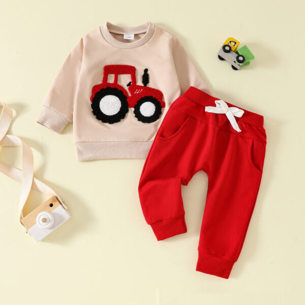 Long Sleeve Cotton Trousers Two-piece Sweater - Image 5