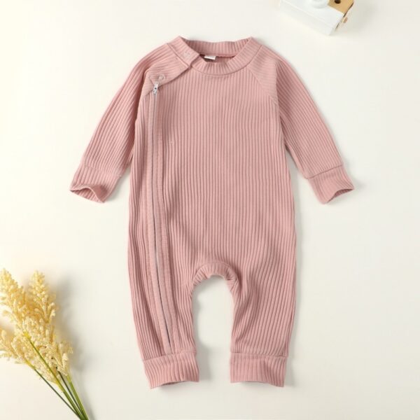Fashionable Zipper Pit Strip Jumpsuit - Image 4