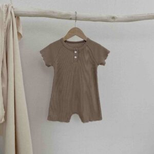 Short Sleeve One-piece Baby Rompers Casual Going Out Rompers