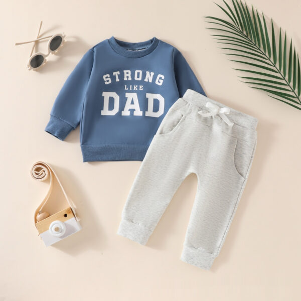 Long Sleeve Cotton Trousers Two-piece Sweater - Image 9