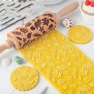 Cartoon Ocean Embossed Rolling Pin Household Baking Tool