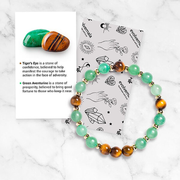 Women's Handmade Bracelet Natural Green Aventurine - Image 2