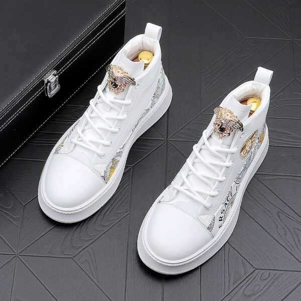 Men's Fashion Personality Versatile Print Board Shoes - Image 5