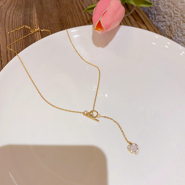 Design Love Titanium Steel Necklace For Women - Image 3