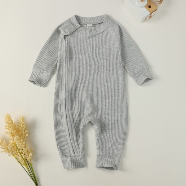 Fashionable Zipper Pit Strip Jumpsuit - Image 3