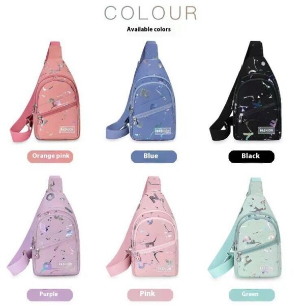 Women's One-shoulder Crossbody Backpack Oxford Cloth Chest Bag - Image 2