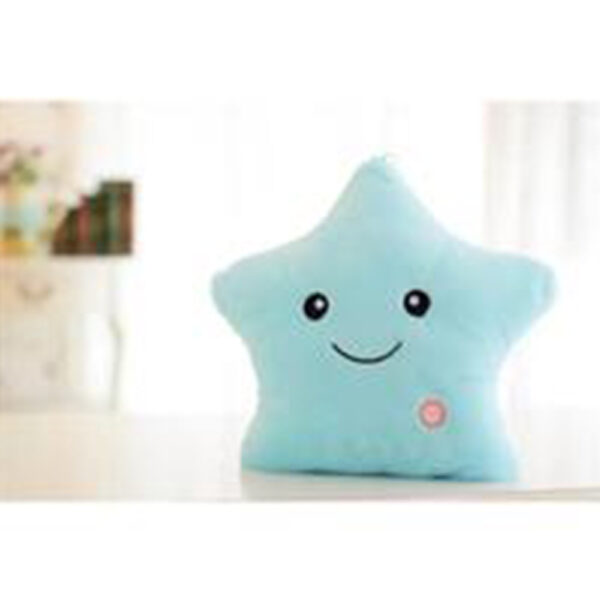 Clearance 34CM Colorful Luminous Five-pointed Star Pillow Plush Toy Best Decoration - Image 3