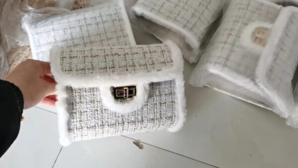 Fashion One Shoulder Printed Plaid Crossbody Bag - Image 4