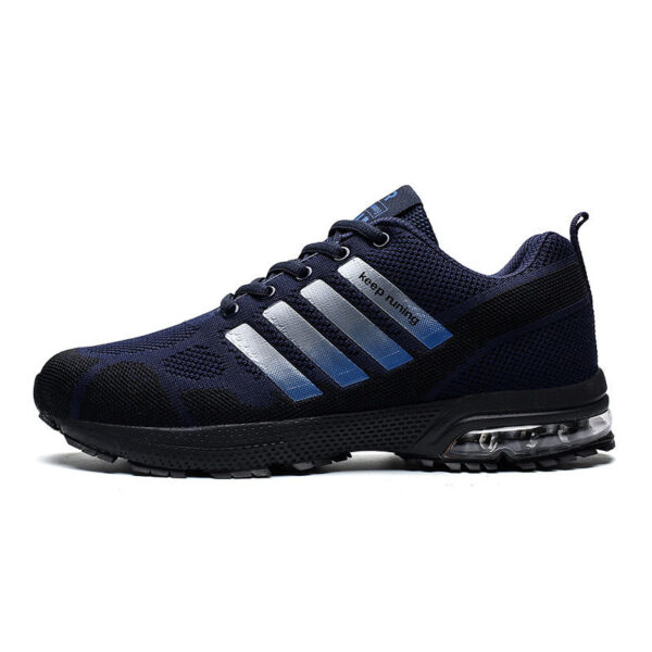 Breathable Men's Casual Shoes Flying Woven Foreign Trade Air Cushion Fitness Sports Running Shoes - Image 4