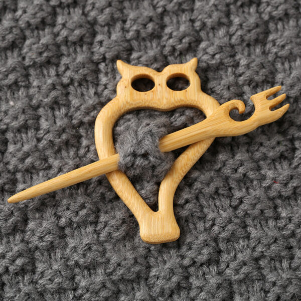 Wooden Animal Carving Brooch Gift - Image 3