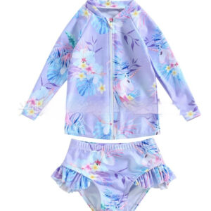 Beach Long Sleeve Sunscreen Baby Girl Surfing Suit Swimsuit