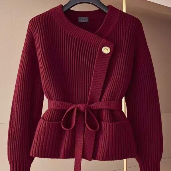 Red Design Sense Birthday Year Sweater