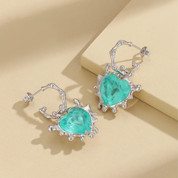 S925 Sterling Silver Love Earrings - Image 5