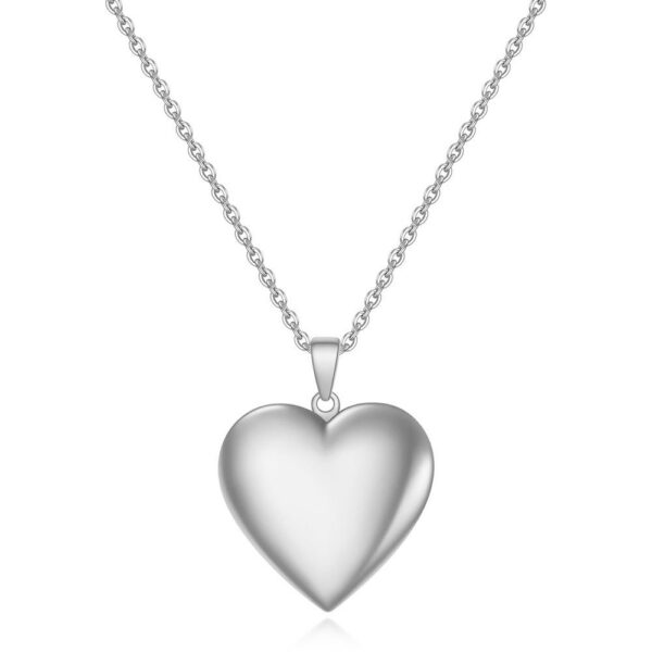 Retro Creative Commemorative Open Heart-shaped Pendant Titanium Steel Love Necklace - Image 10