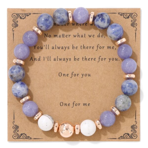 Stone Bead Men's And Women's Bracelet Haematite - Image 5
