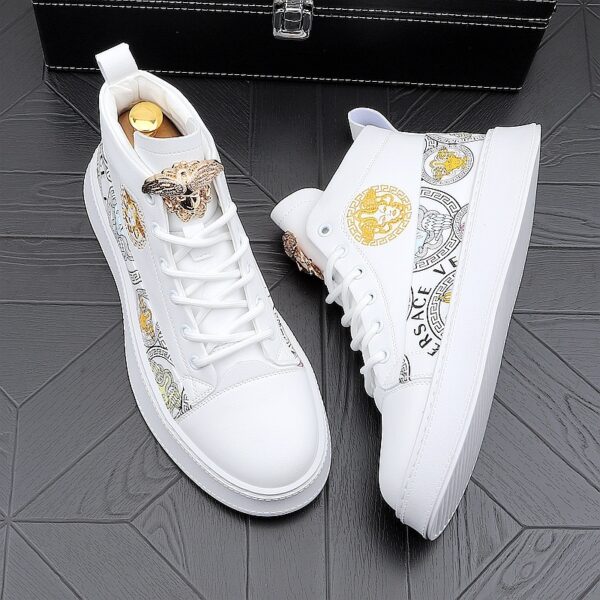 Men's Fashion Personality Versatile Print Board Shoes - Image 2