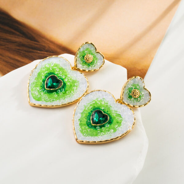 Fashion Multi-layer Love Heart Shape Earrings Women - Image 3