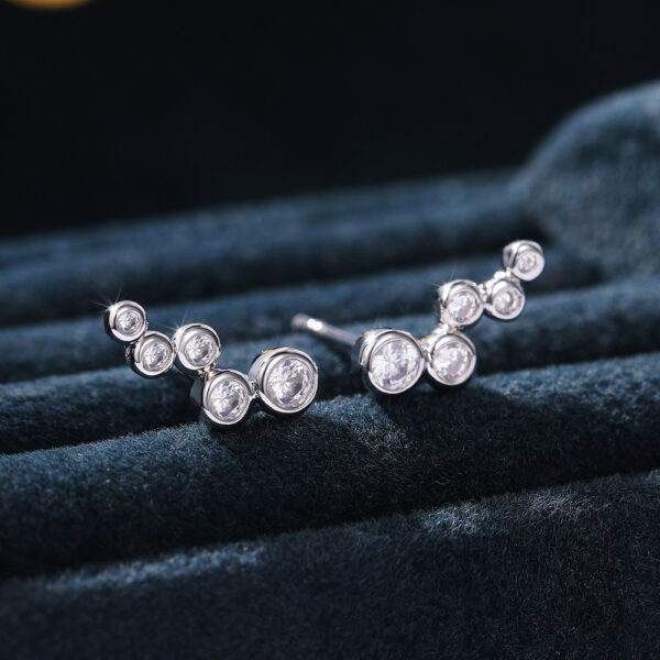 Elegant Shining Simple Circle Women's Earrings - Image 4