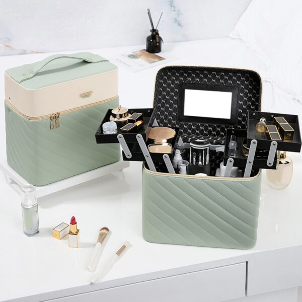 Portable Case Cosmetics And Jewelry Storage Box Nail Beauty Box - Image 2