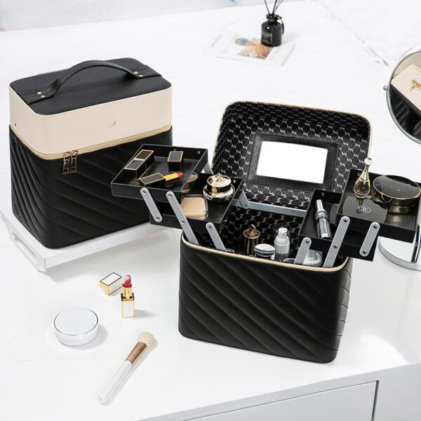 Portable Case Cosmetics And Jewelry Storage Box Nail Beauty Box - Image 3