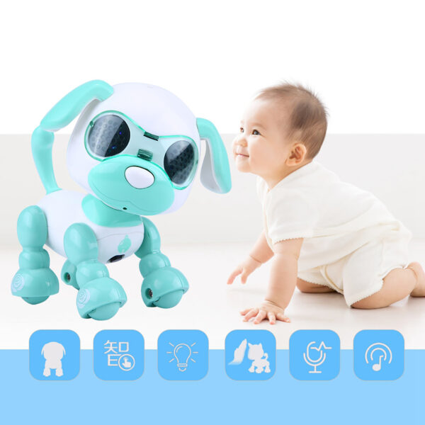 Robot Dog Pet Toy Smart Kids Interactive Walking Sound Puppy LED Educational Gift (Green) - Image 6