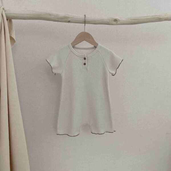 Short Sleeve One-piece Baby Rompers Casual Going Out Rompers - Image 2