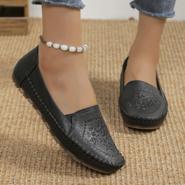 Handmade Stitching Gommino Solid Color Casual Women's Shoes - Image 6