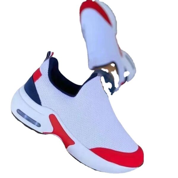 Women's Fashion Stretch Round Toe Knit Sneakers - Image 3