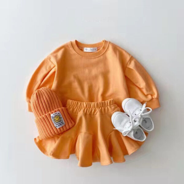 Fashionable Clothing Suit Baby Leisure Children's Clothing Candy Color - Image 4