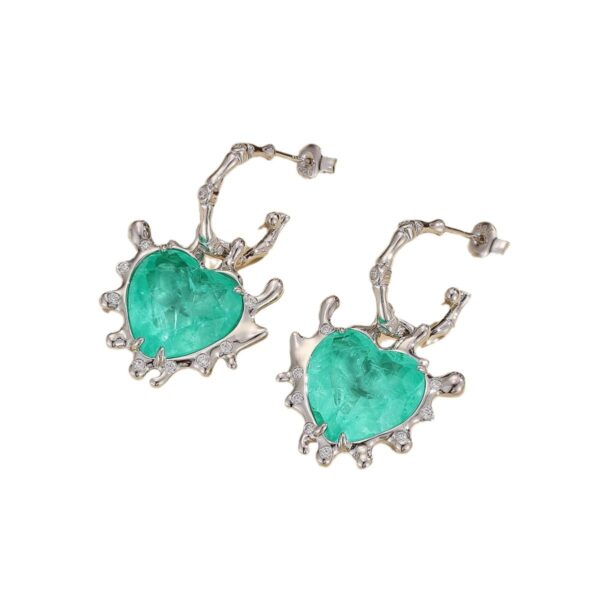 S925 Sterling Silver Love Earrings - Image 4