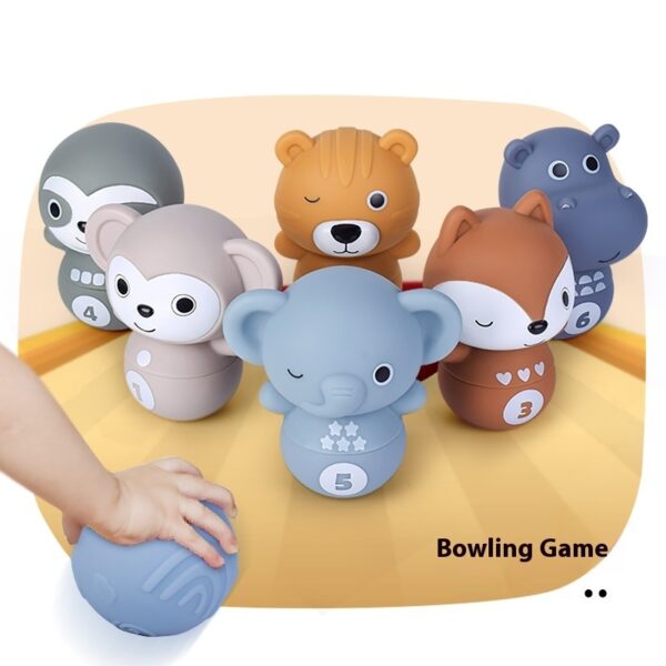 Baby Pile Jenga Bowling Soft Glue Educational Building Blocks Toy - Image 5