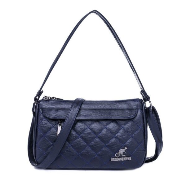 PU Soft Leather Textured Crossbody Bag - Image 5