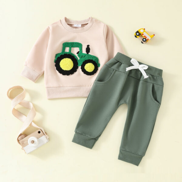 Long Sleeve Cotton Trousers Two-piece Sweater - Image 8