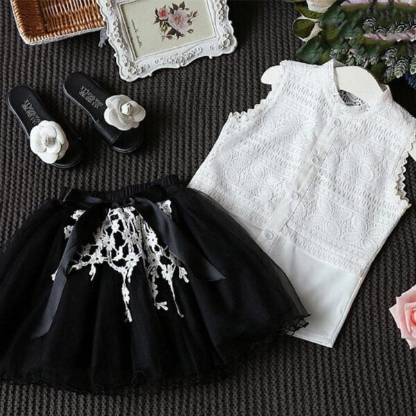 Kids Baby Girls Clothing Sets Summer TShirtsskirt Clothes - Image 10