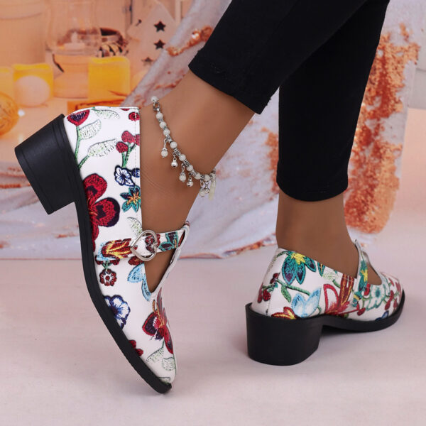 Women's Vintage Mary Jane Leather Shoes - Image 3