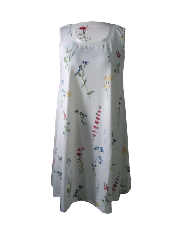 Ladies' Square Collar Printed A-list Fashionable Dress - Image 3