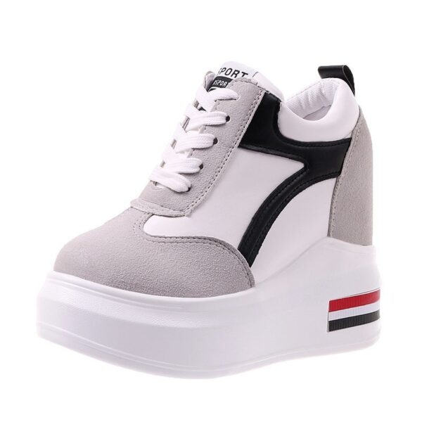 Women's Platform Height Increasing Insole Casual Shoes - Image 4