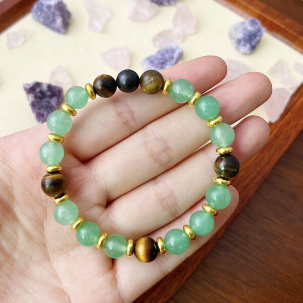 Women's Handmade Bracelet Natural Green Aventurine - Image 4