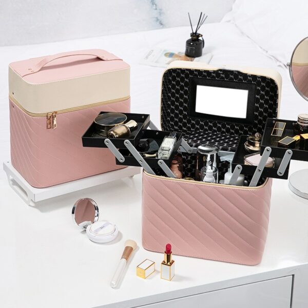 Portable Case Cosmetics And Jewelry Storage Box Nail Beauty Box - Image 5