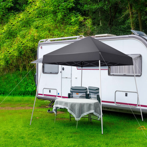 6X6ft Dark Gray Bevel, No Enclosure, Folding Shed, Oxford Cloth, Sprayed Iron Pipe, Portable - Image 7